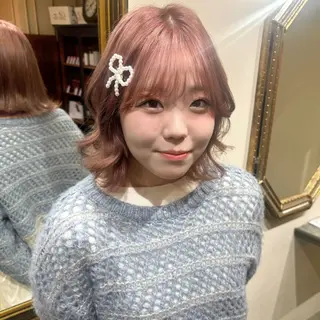 ショート カラー ヘアアレンジ ブリーチ/エクステ はしもと そな🫧のヘアスタイル