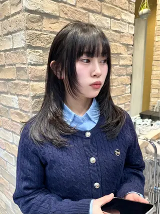 ミディアム Kaede/ブリーチ なし/レイヤー🤍のヘアスタイル