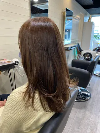 ロング カラー パーマ 先着1名様限定 カット無料のヘアスタイル