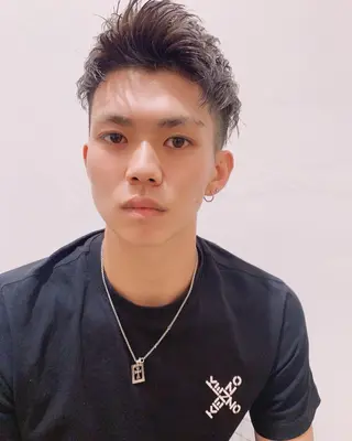 ショート パーマ メンズ イーストハムネオ高木 亮人🌿のヘアスタイル