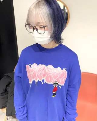 ショート kanta 梅田 韓国ハイトーンのヘアスタイル
