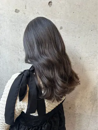 ロング カラー eMuエミュ‪ ¨̮⃝ayakaのヘアスタイル