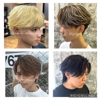 カラー パーマ メンズ 【pia】 江田岳斗のヘアスタイル