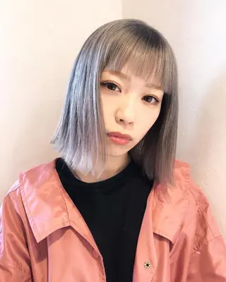 ショート ミウ☆ ブリーチダブルカラーのヘアスタイル