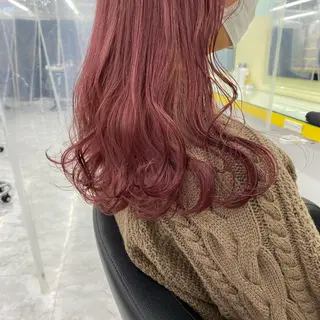 セミロング カラー ヘアアレンジ mai🍑暖色カラー /レイヤー💖のヘアスタイル