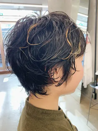 ショート カラー パーマ 🌈前田 潤 /ショート/レイヤーのヘアスタイル