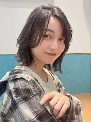 ミディアム 髪質改善/縮毛矯正/ ボブ/店長/槌矢圭悟のヘアスタイル