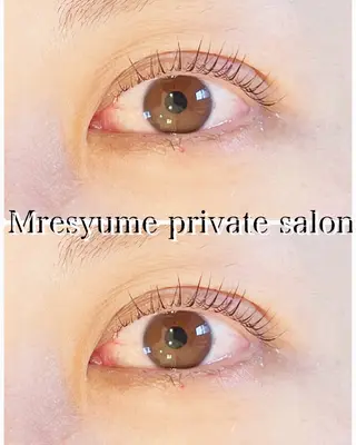 マツエク・マツパ Mresyume MAYUのマツエク・マツパデザイン