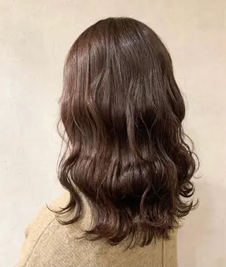 セミロング カラー 似合わせカット/ 艶カラー/いらみなのヘアスタイル