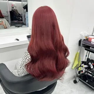 セミロング カラー ヘアアレンジ mai🍑暖色カラー /レイヤー💖のヘアスタイル