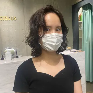 ミディアム カラー 松井美樹/似合わせ ガーリー・韓国のヘアスタイル