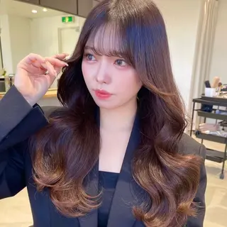 ロング カラー 髪質改善/韓国ヘア 顔まわり特化yutoのヘアスタイル