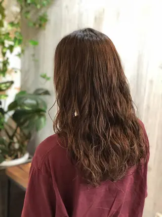 ロング パーマ 及川 祐輔のヘアスタイル