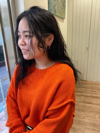 ロング パーマ ayaka #パーマ#アレンジのヘアスタイル
