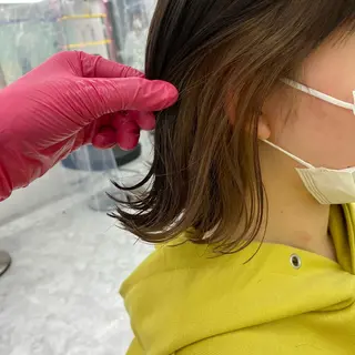 ショート カラー ヘアアレンジ mai🍑暖色カラー /レイヤー💖のヘアスタイル
