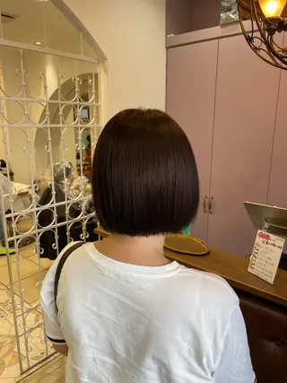 ショート \脱・うねり& 広がり/gite菊のヘアスタイル