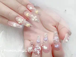ネイル MoMoA Nail ネイル長さ出し専門店のネイルデザイン
