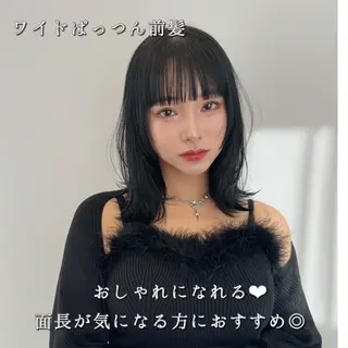 ミディアム カラー COA GINZA 空也/前髪/顔まわりのヘアスタイル