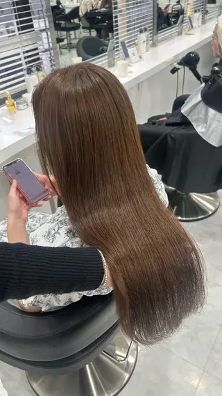 ロング カラー パーマ ヘアアレンジ メンズ キッズ 盛れ韓国ハイトーン 🎀Himari🎀のヘアスタイル