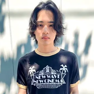 カラー パーマ 海外風 ボブ 透明感カラーtowaのヘアスタイル