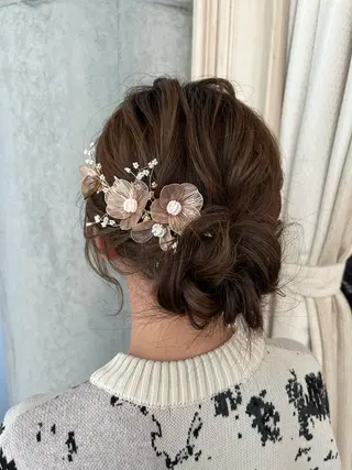 セミロング ヘアアレンジ サソウ ユリエ🥥のヘアスタイル