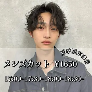 メンズ Hikaru艶カラー /メンズカットのヘアスタイル