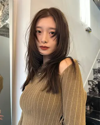 セミロング カラー レイヤー/パーマ /ウルフ/nabeのヘアスタイル