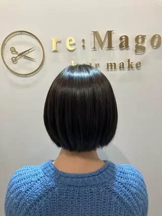 ショート カラー ヘアアレンジ キッズ 横浜関内髪質改善 re:Magoのヘアスタイル