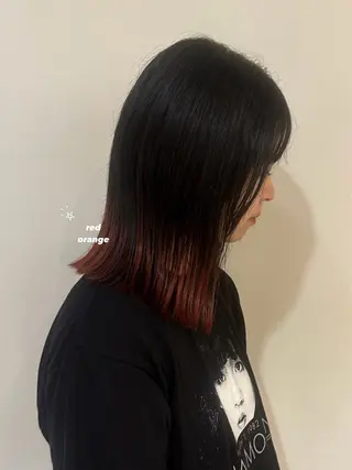 ミディアム カラー 暖色カラー/レイヤー 🌙 オノユリカのヘアスタイル