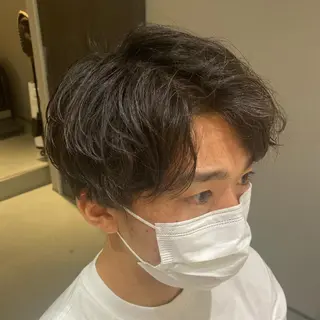 ショート パーマ メンズ 梅田茶屋町メンズ 専門美容師 山元一平のヘアスタイル