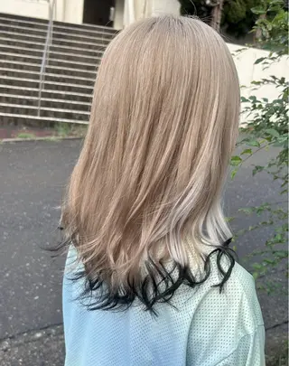 カラー ダブルスキルエクステ /羽エクステ白石宇由のヘアスタイル