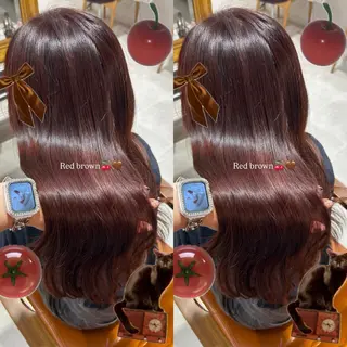 カラー 内藤歩香/艶カラー/ ナチュラル可愛いのヘアスタイル