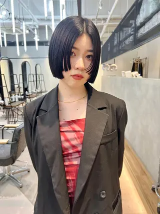ショート カラー 顔周りカット/透明感 カラー✂️MEIのヘアスタイル