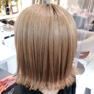 ミディアム 三箇島陽香/髪質改善 クロスパーマ縮毛矯正のヘアスタイル
