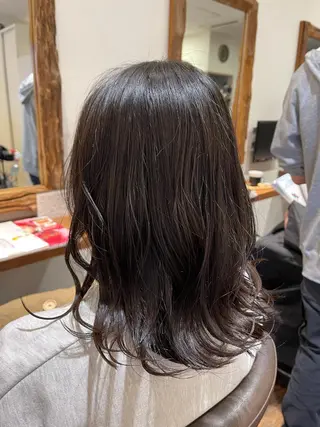 セミロング 渡部翔【蕨】髪質改善 ➕透明感カラー✨のヘアスタイル