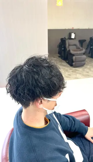 ショート パーマ メンズ KEN 🌟のヘアスタイル