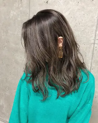 ミディアム カラー ノンダメージ髪質改善 カラー💎/KURAのヘアスタイル