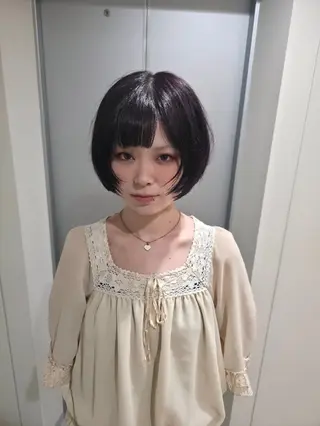 ミディアム カラー OMA カタギシのヘアスタイル