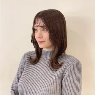 ミディアム 田口 花葉のヘアスタイル