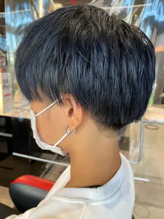 ショート カラー メンズ メンズヘア特化 崎田 成人のヘアスタイル