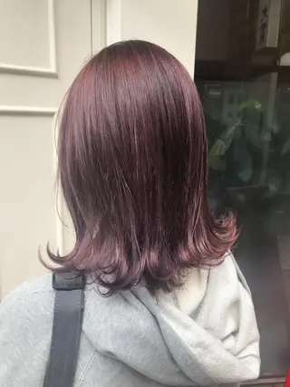 セミロング カラー uru" すずきさゆりのヘアスタイル