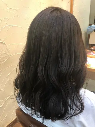 セミロング カラー ✨🌿大人可愛い愛さ れhair🌿✨松本のヘアスタイル