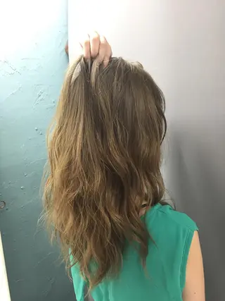 ロング カラー ヘアアレンジ 枝毛カット&髪質改善 満足NO.1岡しゃんのヘアスタイル
