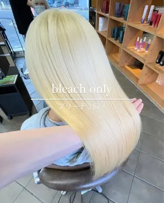 ロング カラー ハイトーンカラー / 美髪矯正/出口優斗のヘアスタイル