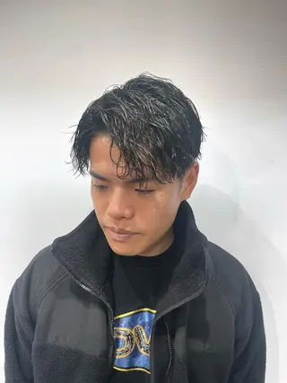 ショート パーマ メンズ 💈メンズパーマ💈 ナカザワ リョウのヘアスタイル