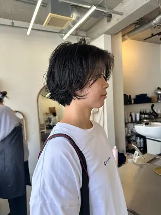 ショート パーマ 東京 千駄ヶ谷🫧 hiyori🫧のヘアスタイル