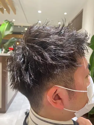 ショート パーマ 松井 竜輝のヘアスタイル