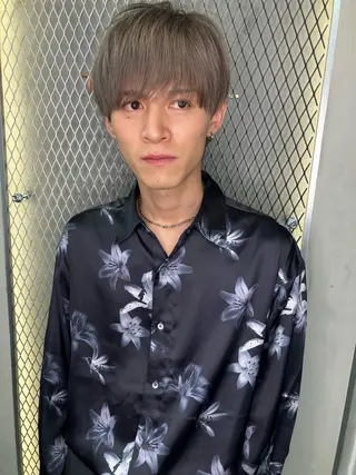 ショート カラー メンズ 透明感カラー/ 髪質改善町田佑人のヘアスタイル