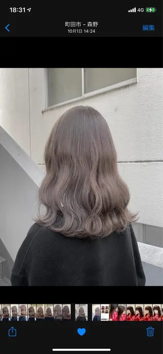 カラー 中村 彩夏のヘアスタイル