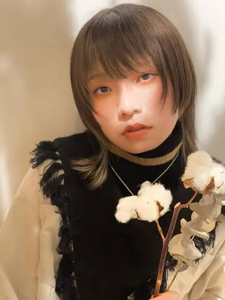 ショート カラー マンツーマン女性 美容師 奏のヘアスタイル